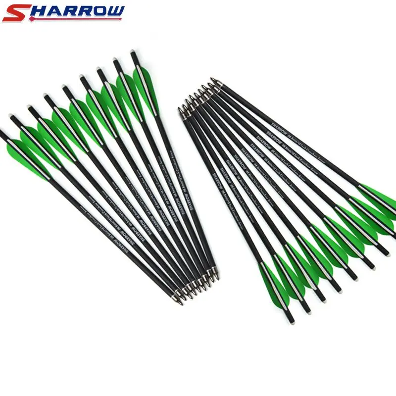 Sharrow 6 Pcs Crossbow arrows 16&quot 17&quot Carbon Arrow Hunting Archery Arrows | Спорт и развлечения