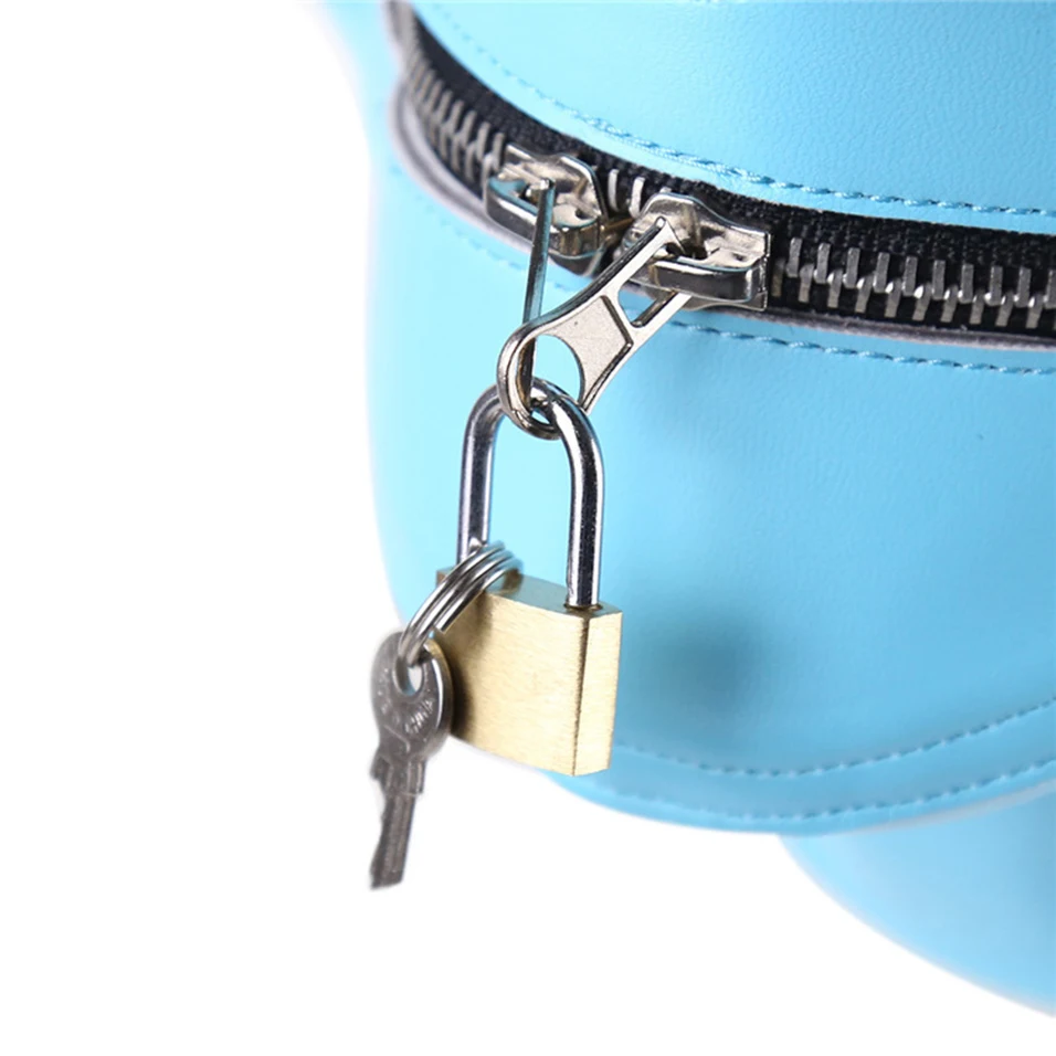 CamaTech искусственная кожа BDSM капюшоны для бондажа молния голова сексуальная маска