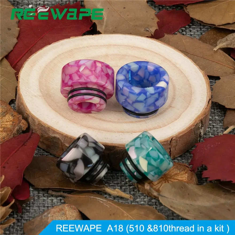 Reewape 810/510 капельный наконечник A18 змеиная Смола мундштук для TF V8 RDA zeus RTA бак