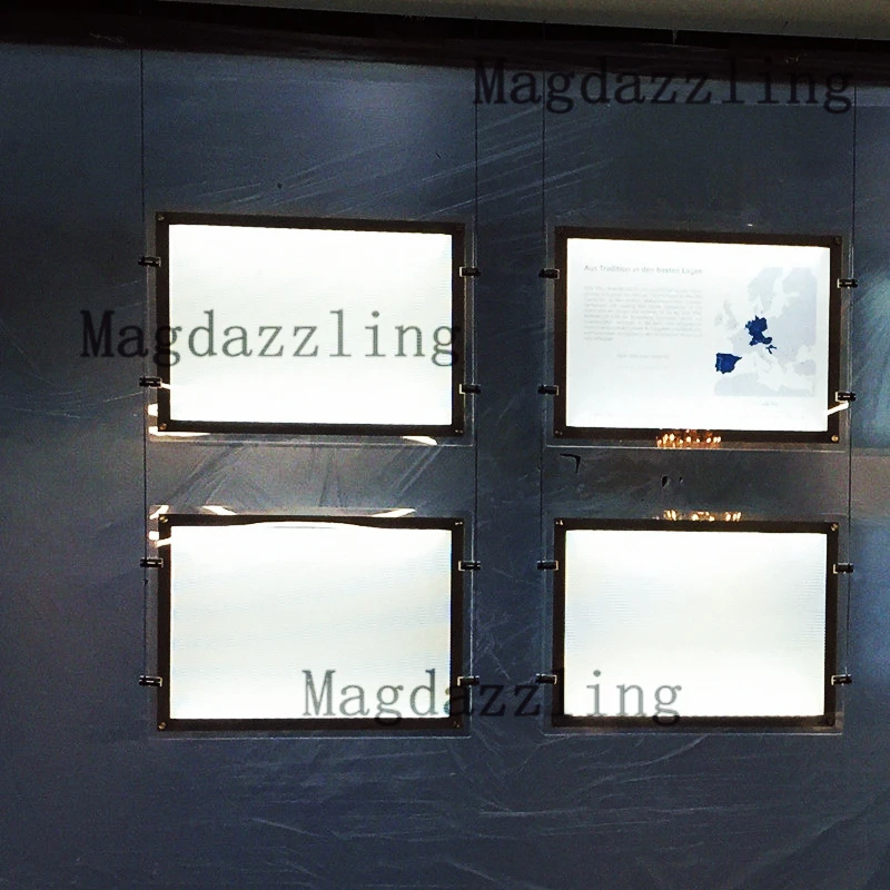 A2 пейзаж двухсторонний светильник с подсветкой Карманный дисплей вой короб для