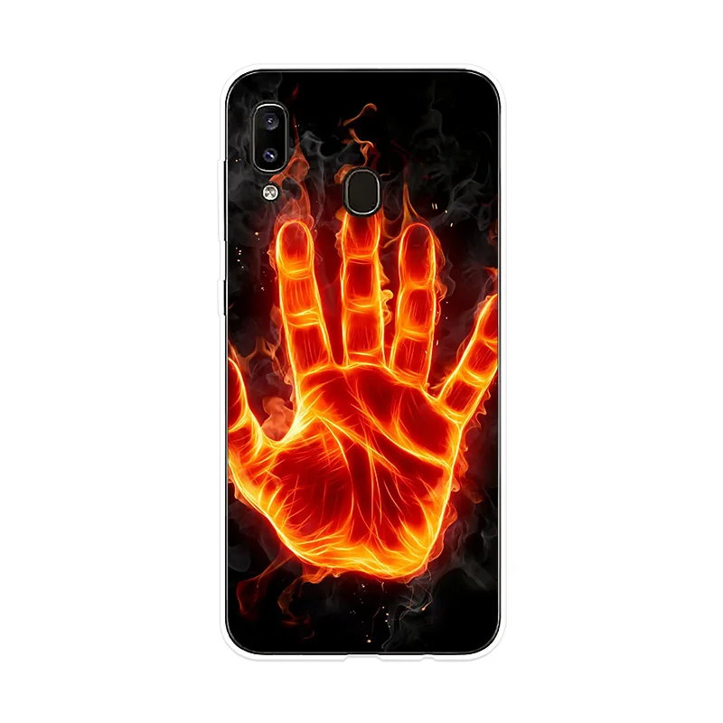 Silicone Case Flame Fire For Sumsung Galaxy A10 A20 A20E A30 A40 A50 A60 A70 A80 Phone Cover M10 M20 M30 |