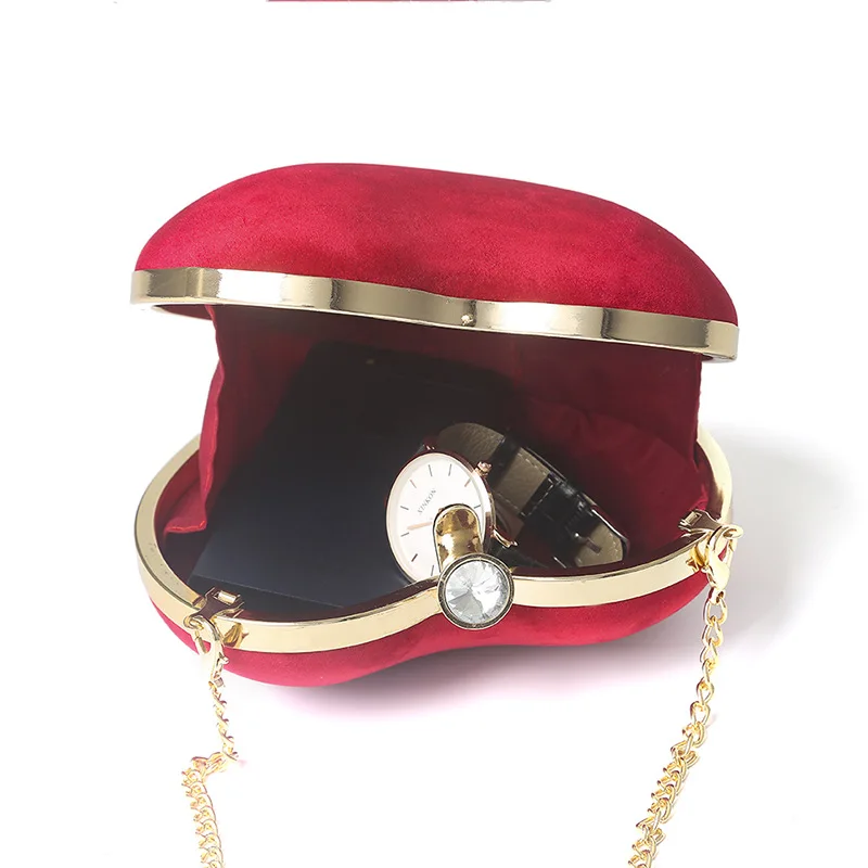 Женская модная сумка мессенджер женская через плечо в форме сердца из