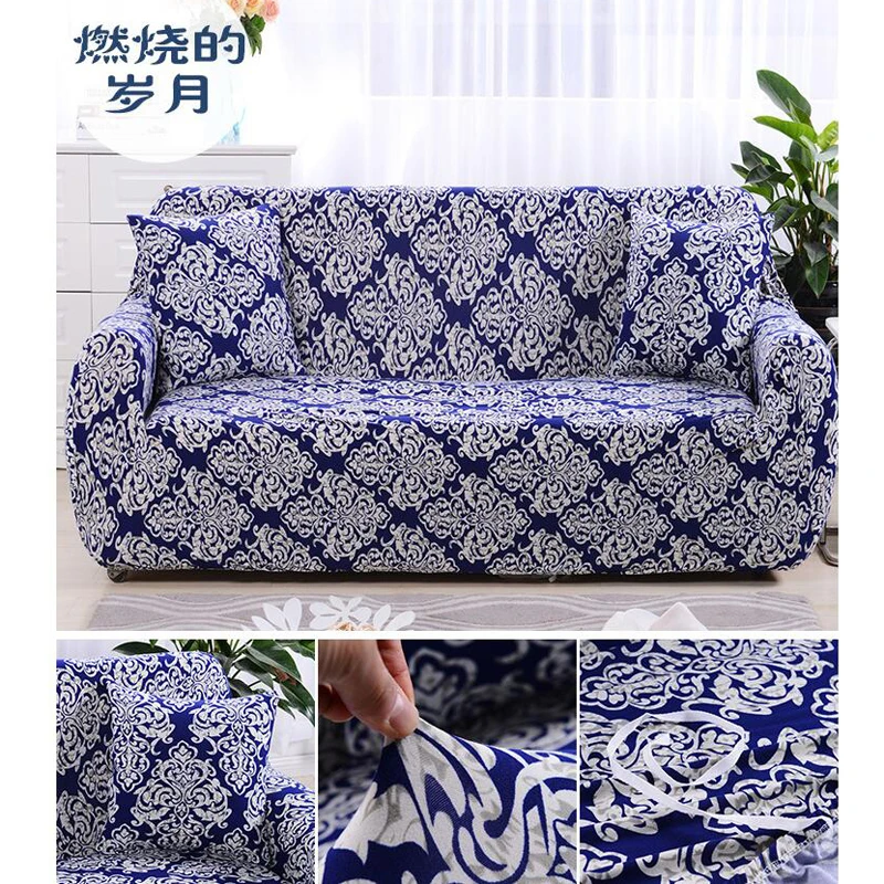 L-образный чехол для дивана из смеси хлопка защитный 1 2 3 4 местный домашнего