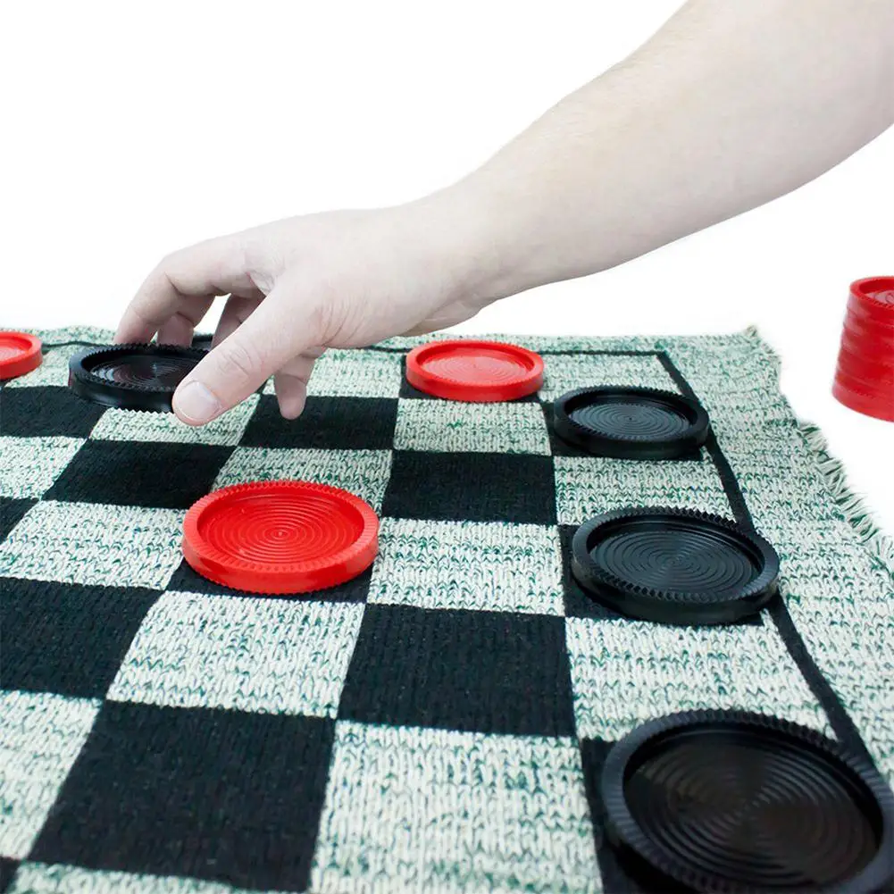 Домашние и наружные настольные игры, гигантские шашки три в одном, ковровое Шахматное покрывало, шахматная игра, подходит для детей и взрослых