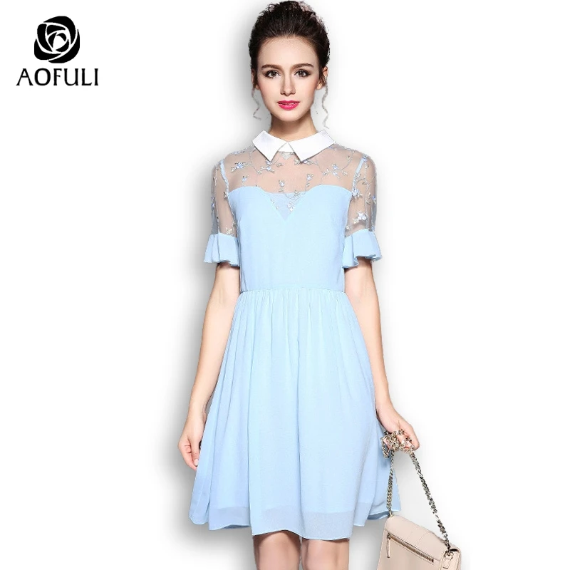 AOFULI S-XXXXL 5XL сексуальное летнее праздничное платье большого размера с