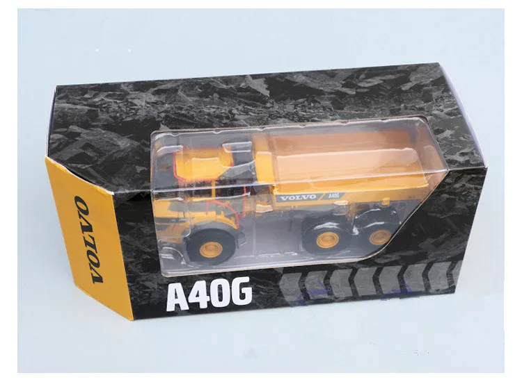 Коллекционная игрушка литья под давлением модель мотоцикла 1:50 VOLVO A40G сочлененный