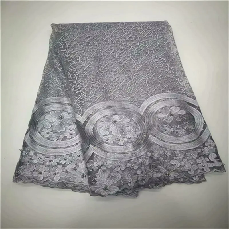 

2019 New Design African Guipure Cord Lace High Quality Embroidery Beads Cord Lace Guipure Lace For Wedding Party Dress