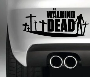 Наклейка на бампер для автомобиля WALKING DEAD ZOMBIE ER CAR VAN 4X4 наклейка окно графический