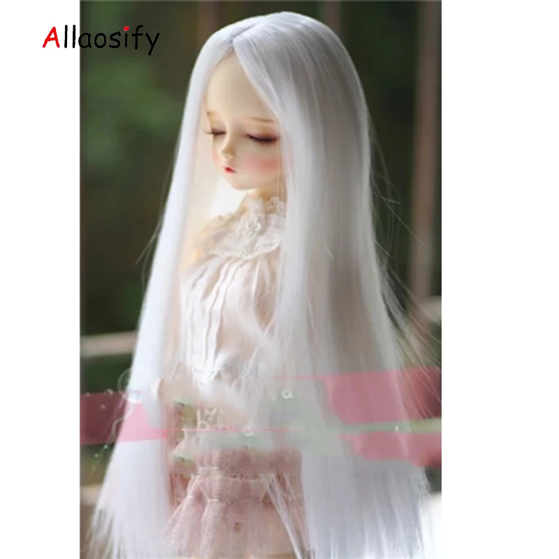 

Allaosify Bjd парики из искусственных волос/SD как кукольный блок длинные вьющиеся волосы 1 / 3 1 / 4 лет, 1 партия/6 высокое Температура кукольный парик...