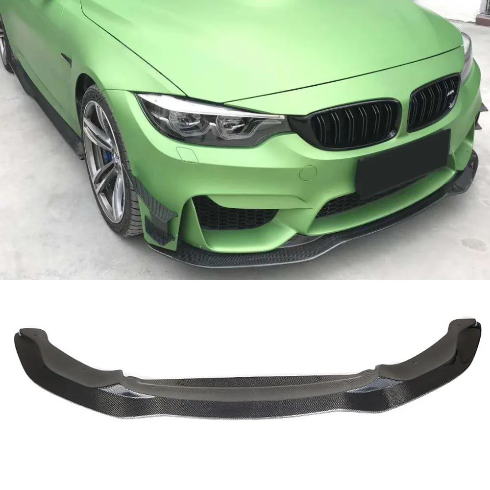 Для F80 F82 F83 Стайлинг из углеродного волокна передняя губа ДЛЯ BMW M3 M4 машина для