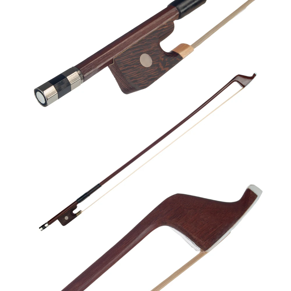 German Style Bows for Size 4/4 Double Bass Brazilwood Bow Horsehair Hair Great Balance Point Orchestral Strings Accessories | Спорт и