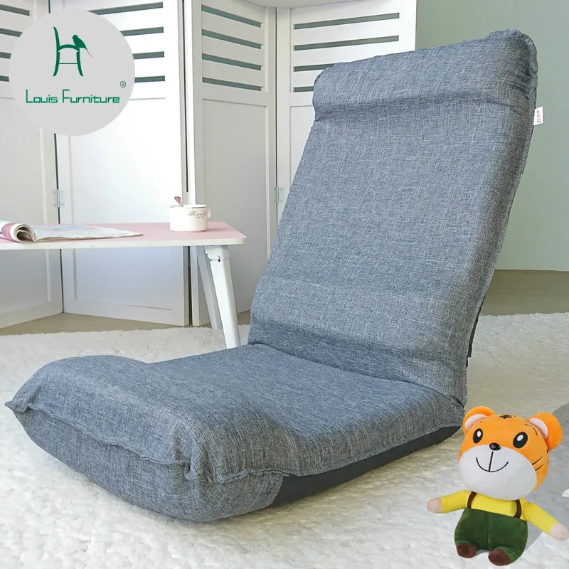 

Louis Fashion Bean Bag Sofas Simple Modern Tatami Single Floor Folding Sofa Bed Backrest Lazy Lunch Chair
