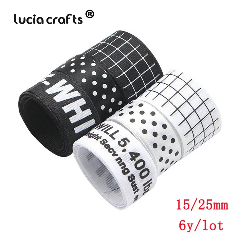 040054288 Style6 6y Lucia crafts 6 ярдов много вариантов печатные корсажные ленты лук Ремесло DIY Швейные материалы ручной работы аксессуары S0309 - Цвет: 040054288 Style6 6y