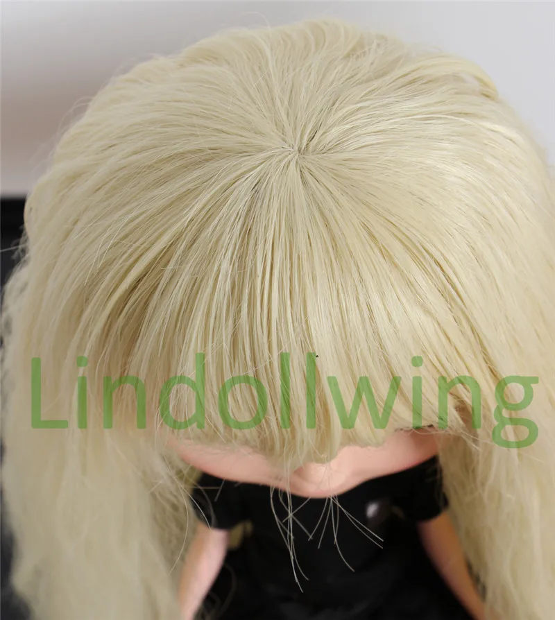 9-10 дюймов Blyth парик длинные кудрявые волосы блонд 18 для куклы | Игрушки и хобби