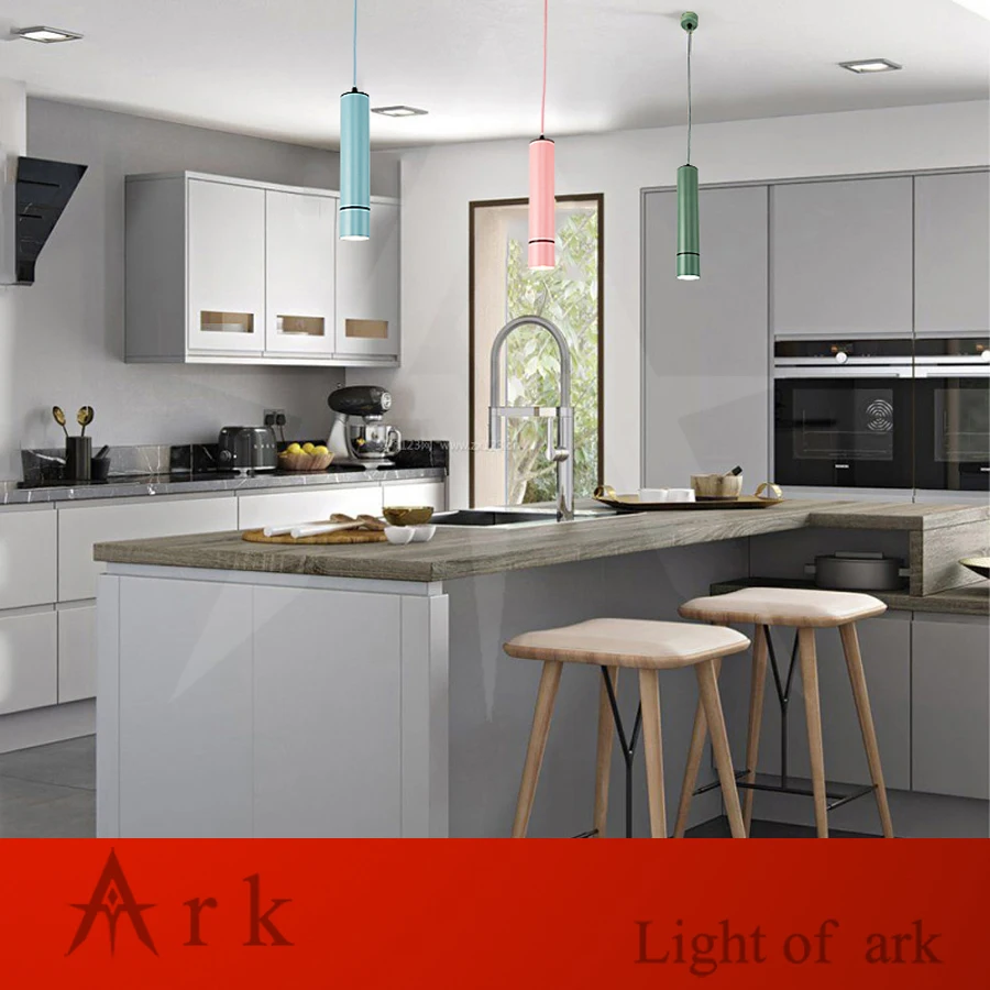 Диаметр 6 см скандинавский минималистичный алюминиевый подвесной светильник