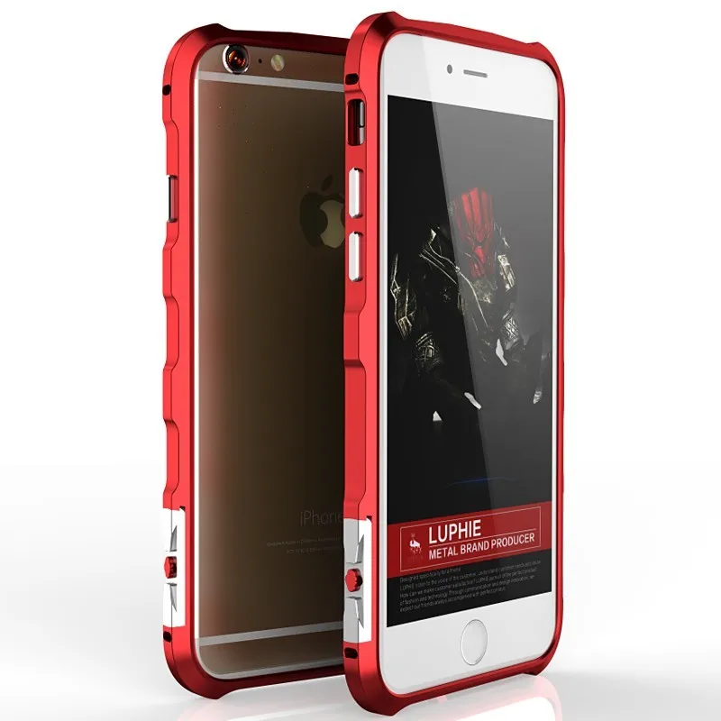 Для iphone 6 6S Чехол Luphie брендовый Роскошный тонкий металлический авиационный алюминиевый бампер рамка Fundas для iphone 6 6S plus чехол для телефона s