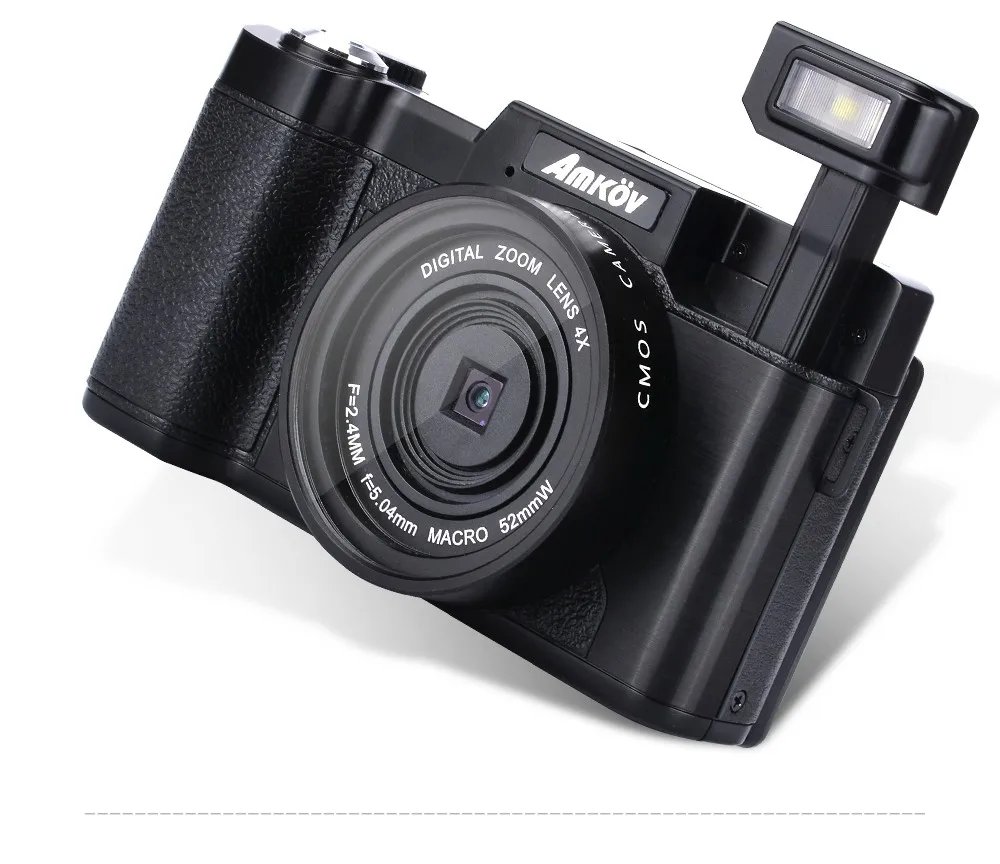 Amkov AMKR2 CDR2 24MP 1080P 4X цифровая камера видеокамера с 3 дюймовым поворотным TFT экраном 52