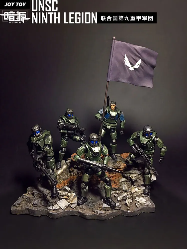 JOY TOY 1:27 солдатики фигурка UNSC девятый Легион Военные солдаты(5 шт./лот) подарок на праздник/день рождения новая коробка R4011