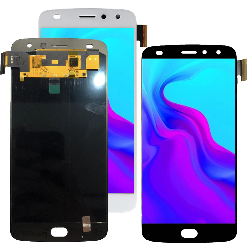 Качество ЖК-дисплей для Motorola Moto Z2 играть XT1710-01/07/08/10 ЖК-дисплей Дисплей Сенсорный экран дигитайзер в сборе для Moto Z2 Play ЖК-дисплей Экран