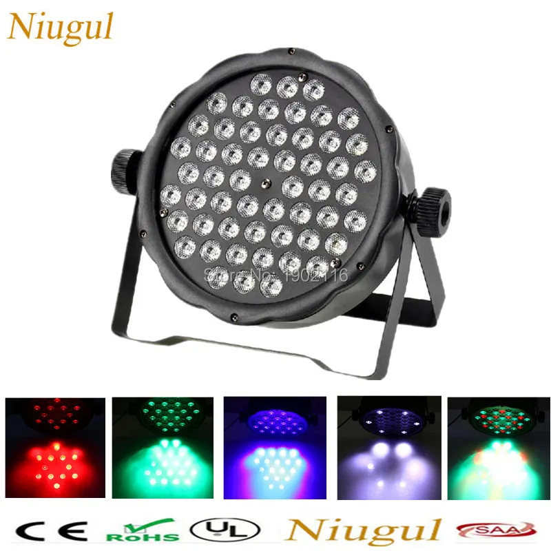 Niugul 54X3W LED Par Light RGBW Wash Эффект диско свет DMX512 сценический стробоскоп KTV Домашняя