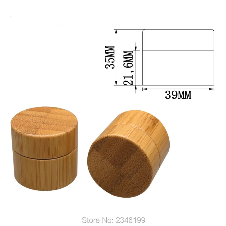 Бамбуковая пустая баночка для косметического крема 10ML10G 20 шт./лот бамбуковый
