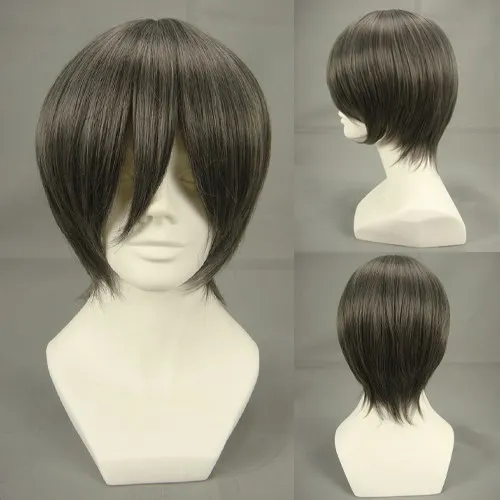 Аниме Черный дворецкий Ciel Phantomhive парик коричневый короткие волосы косплей костюм