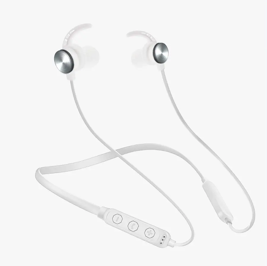 Bluetooth наушники от YOU FIRST наушники для телефона беспроводные блютуз наушники спортивные магнитные стерео наушники с микрофоном - Цвет: White