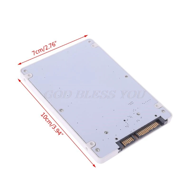 1," Micro SATA 16 Pin SSD до 2,5" SATA 22Pin адаптер для жесткого диска конвертер с чехлом