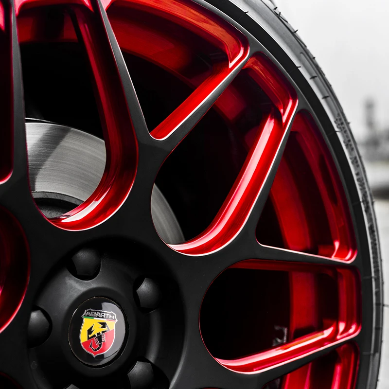 Наклейки на обод шины эмблема значок украшение для Abarth 56 5 595 Punto cabrio italia 500 spider 124 мм