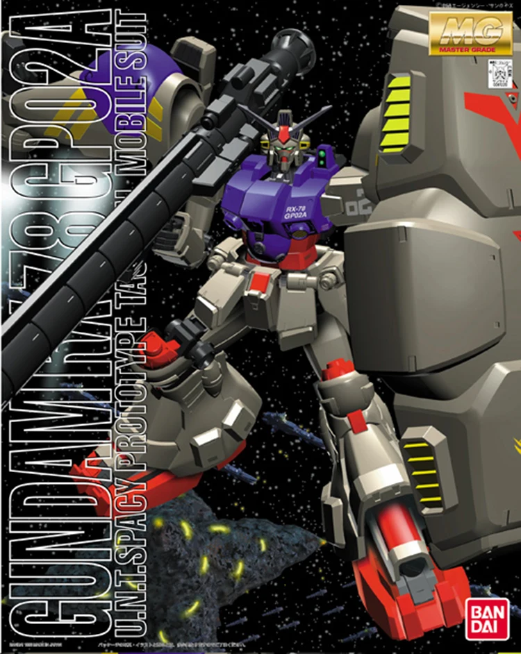 Bandai Gundam MG 1/100 RX 78 GP02A мобильный костюм сборные модели наборы экшн фигурки детские