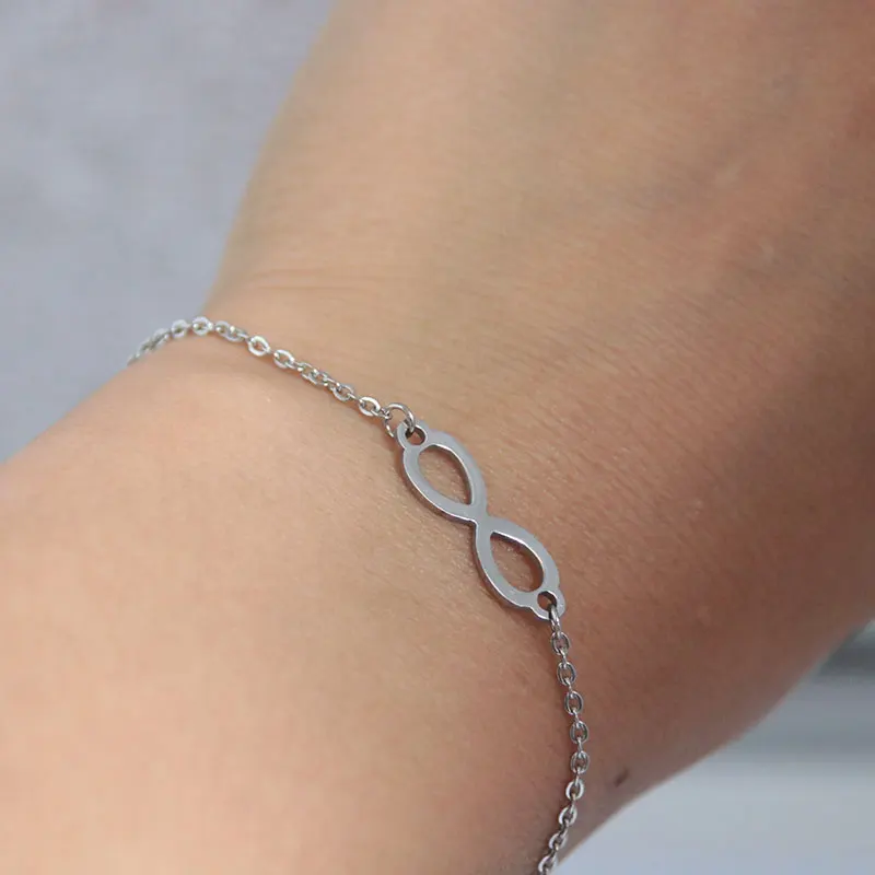 Wholesale Lots Bulk 10pcs Exquisite Infinity Bracelet For Women Girls Fashion Costume Accessories Jewelry Lucky Gift