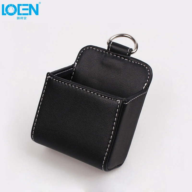 Кожаная Автомобильная воздушная розетка мобильный телефон сумка черный белый