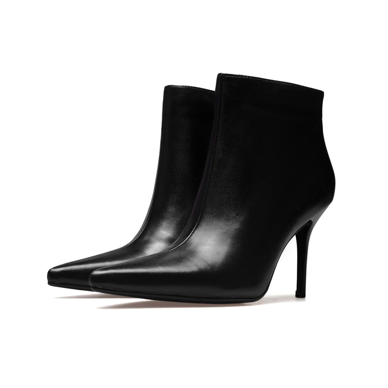 Arden Furtado 2017 новые зимние пикантные Модные ботильоны из натуральной кожи на