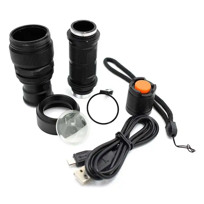 Масштабируемые XM L2 мощный светодиодный фонарик USB аккумуляторный фонарь 5000lm 18650