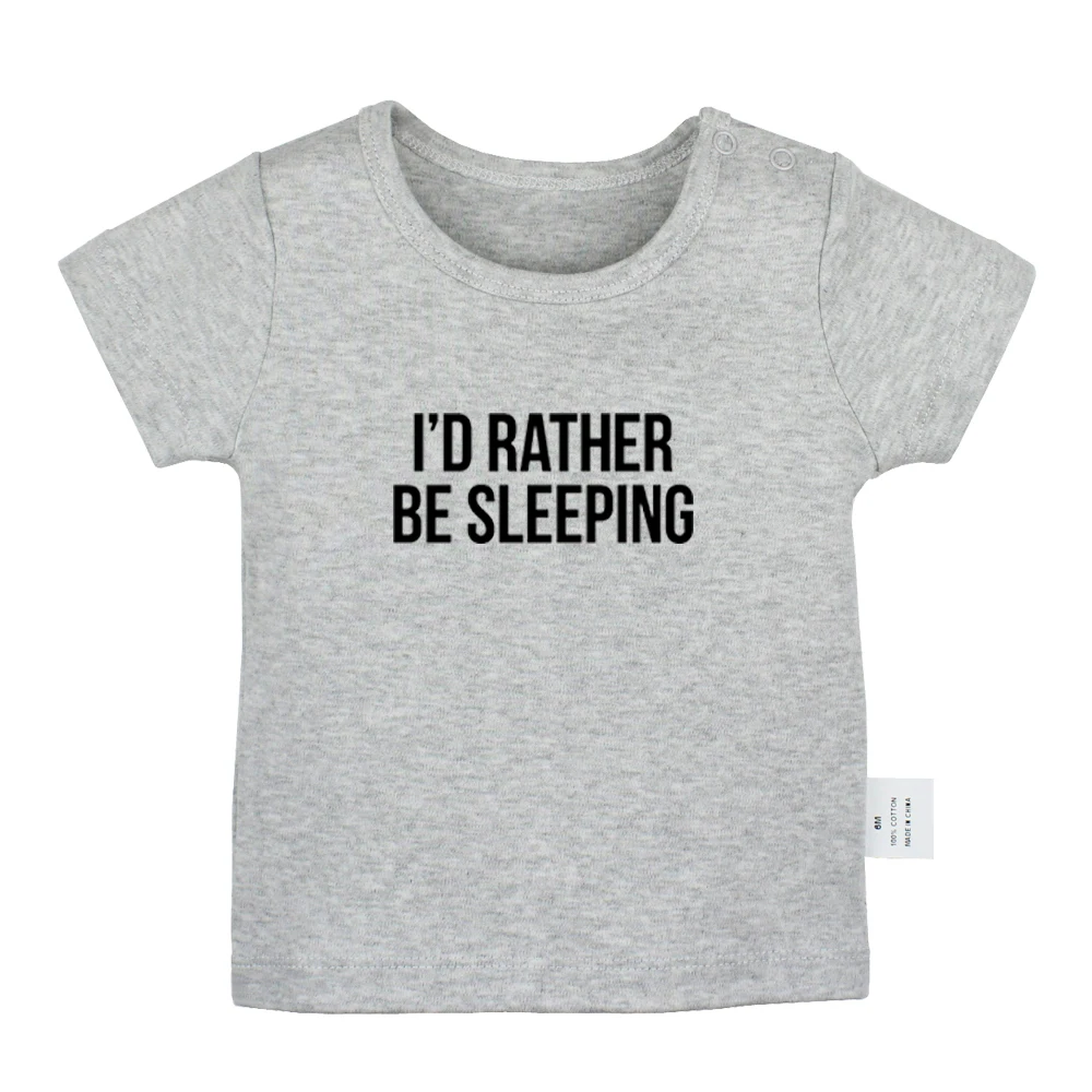 Забавные футболки для новорожденных с надписью keep Quotes I ɽ pret be sleeping gray