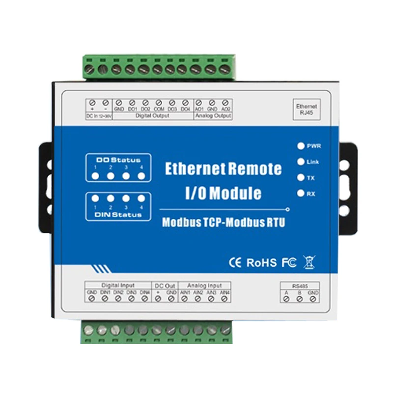 Высокоскоростной импульсный счетчик M110T 10 МГц Modbus TCP Ethernet дистанционный модуль IO