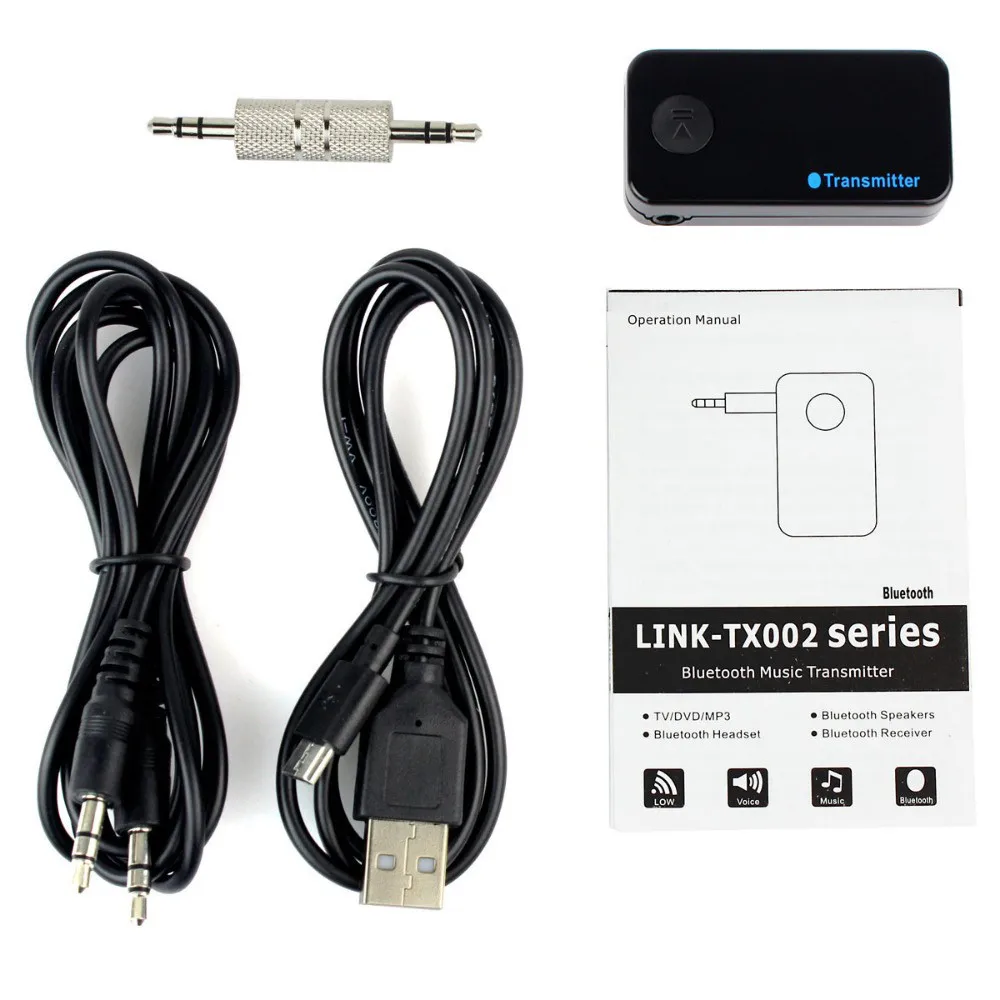 Vovotrade 3.5 мм USB Bluetooth стерео аудио передатчик музыка Dongle адаптер для ТВ MP3 PC |