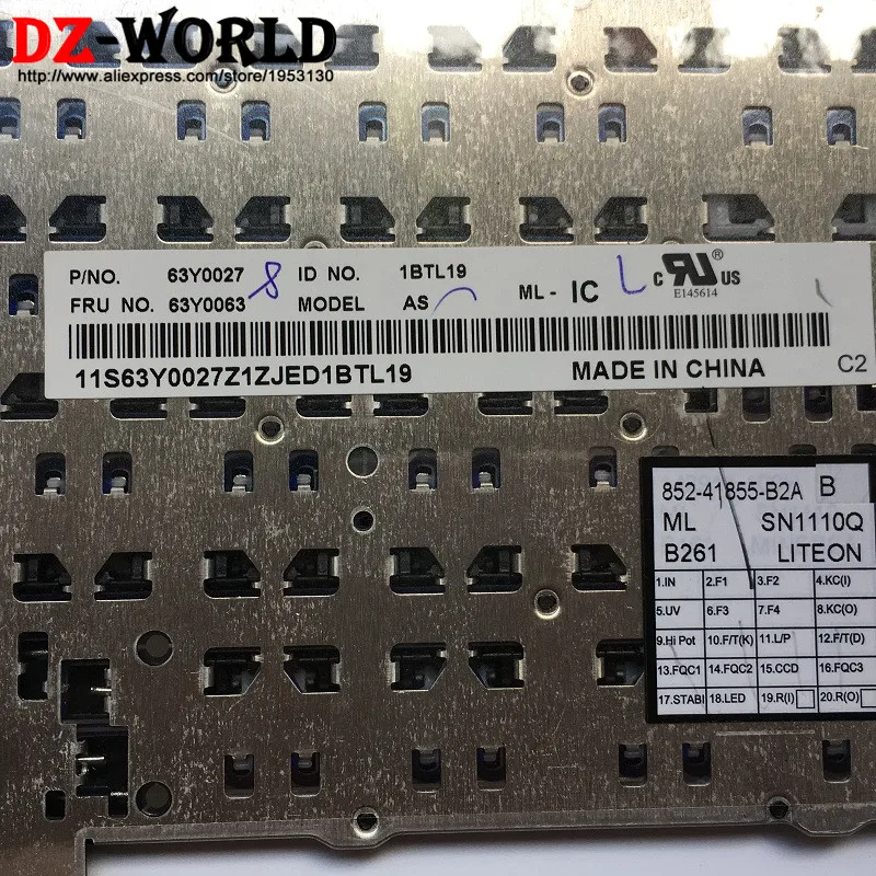 IS New Original for Lenovo Thinkpad X121E X130E X131E X140E Icelandic Keyboard Teclado 63Y0063 63Y0135 63Y0027 | Компьютеры и офис