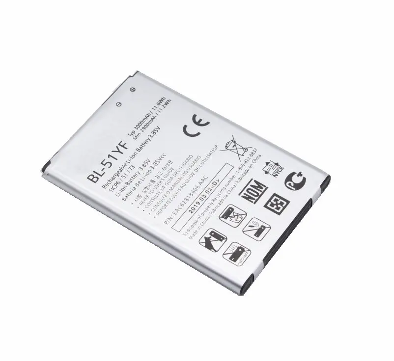 1 сменный аккумулятор 3000 мАч для LG G4 BL-51YF H815 H811 H810 VS986 VS999 US991 LS991 F500 G Stylo F500S F500L F500K -