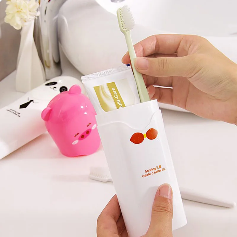 Милый мультфильм детская зубная щетка коробка Ванна код защиты футляр для зубной
