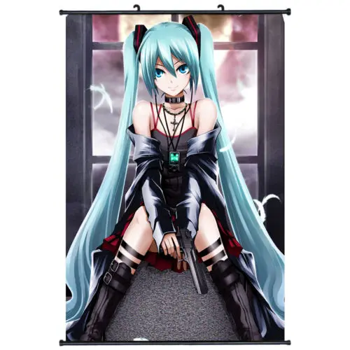 Vocaloid Luka megourine японский аниме домашний Декор настенный прокрутка плакат Новый 02 |