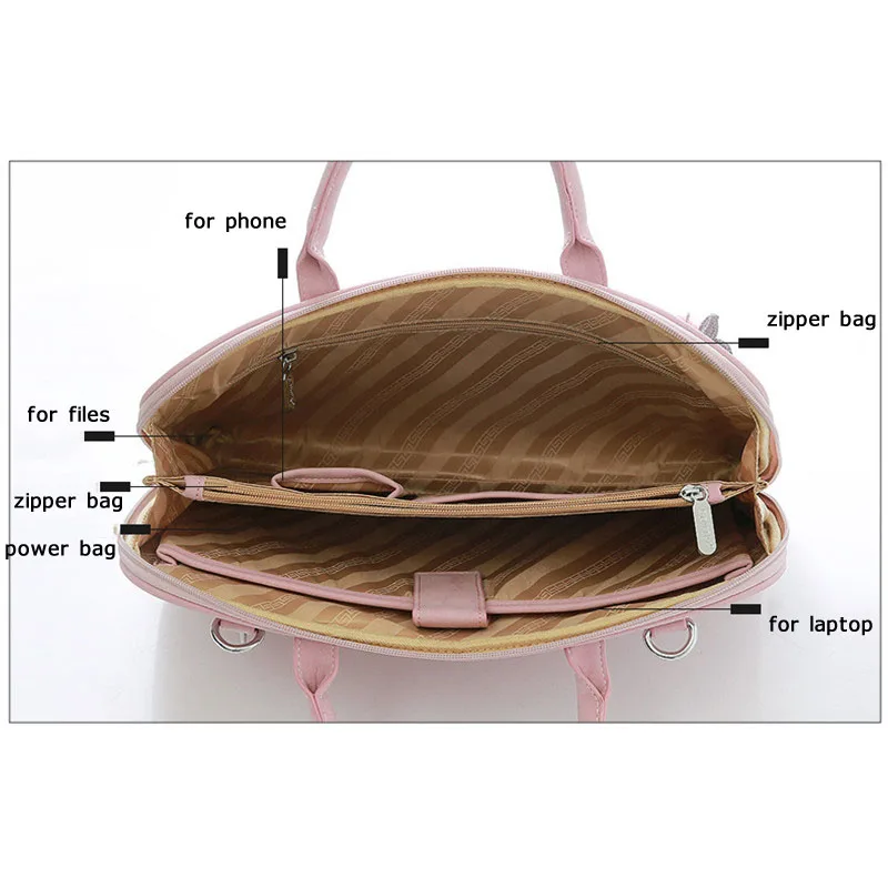 Женская сумка для ноутбука 15 6 дюйма модный портфель Macbook Air Pro Lenovo Dell Asus HP