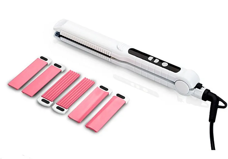 Kemei Professional Flat Irons Hair Straightener Curling Styling Tools Corn Splint Ionic 3 In 1 Straightening | Красота и здоровье