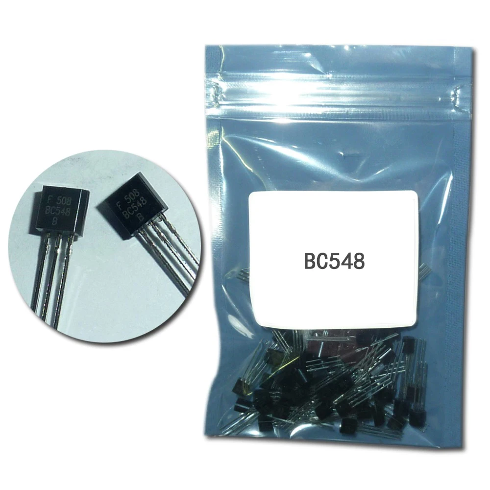 100 шт./лот BC548 NPN транзистор TO 92 548 Силовые транзисторы А 30 в 3 контакта|dip transistor|transistor