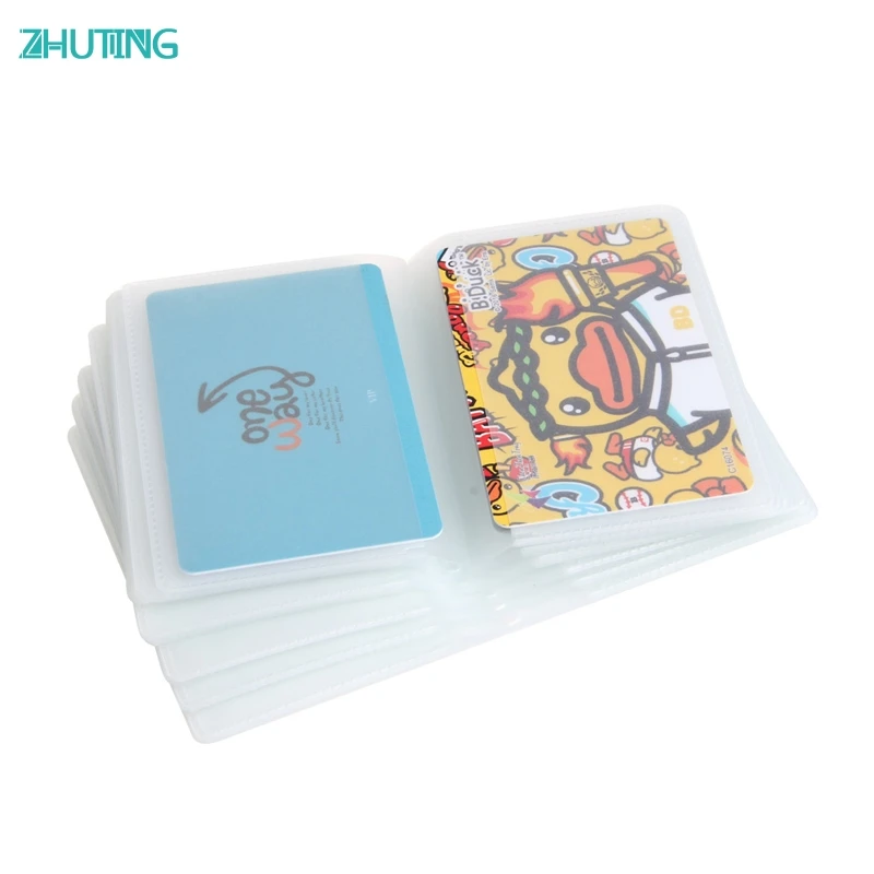 

5 x 6Page 24Card double-sided Card Sets Plastic Wallet Insert For Bifold Business Credit Card Holds MAR29