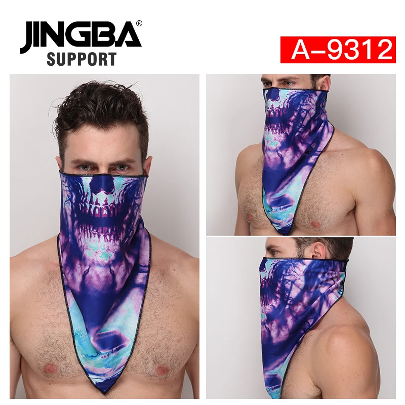 JINGBA поддержка спорта на открытом воздухе Пешие прогулки Велоспорт Бандана Маска для лица езда спортивный шарф головной убор маска для рыбалки покрытие Волшебный шарф