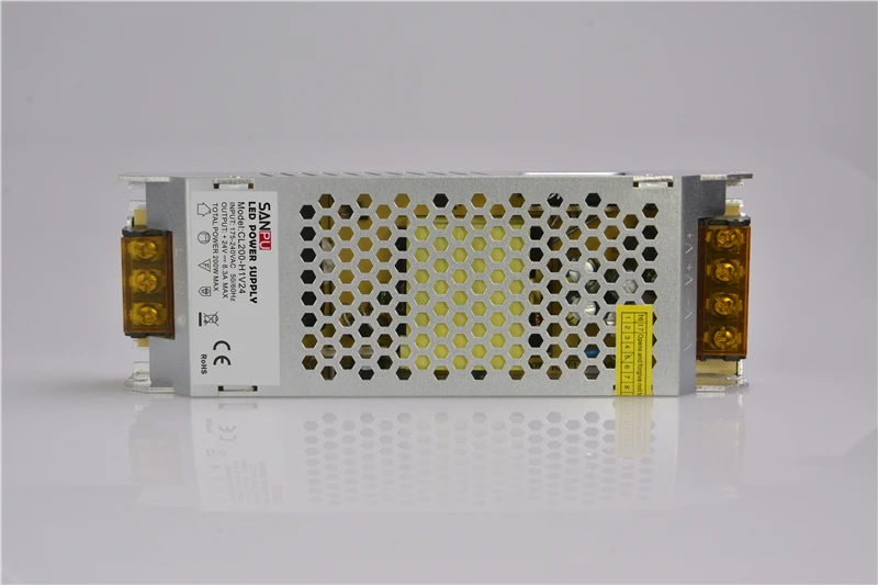 SMPS 24 Вольт Светодиодный источник питания 24 V 200W 8A постоянный переключатель напряжения 220V AC/DC трансформатор освещения 24VDC Крытый без вентилятора