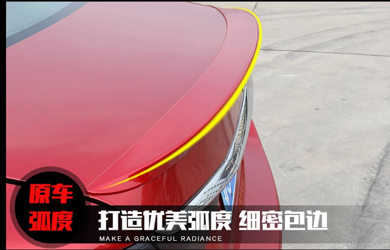 Для Mazda 6 спойлер Atenza 2014 2015 2016 2017 авто украшение в виде хвостового крыла ABS Пластик