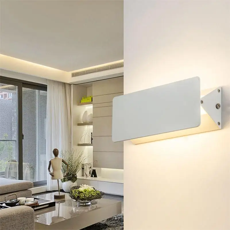 

Modern Aluminum Wall Lamp 110V 220V Bedside Bedroom Foyer Study Corridor Hotel Mirror Bathroom Light Wall Sconce Indoor Lighting