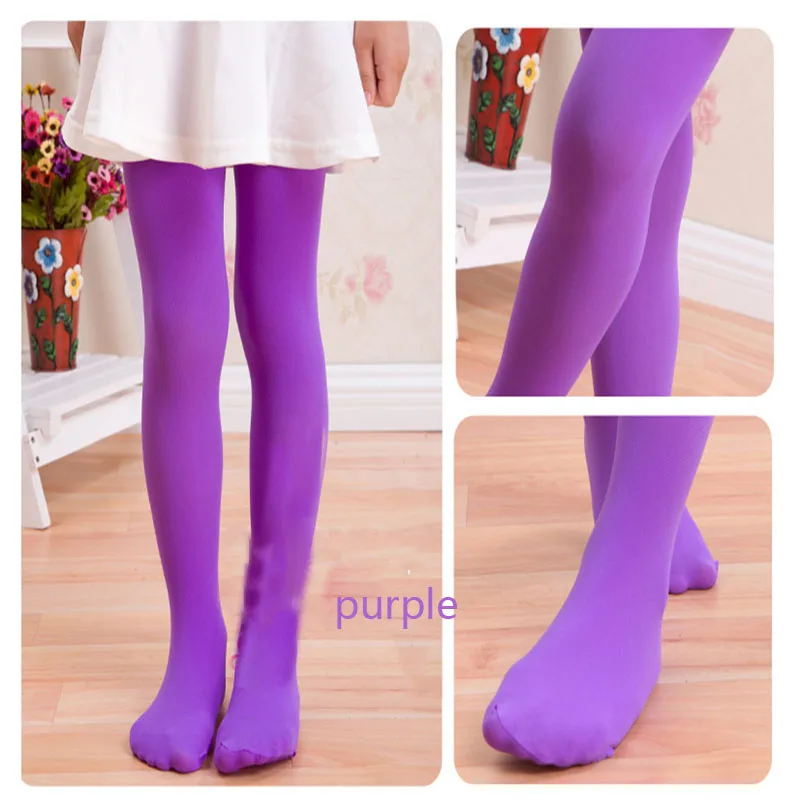 purple 50 пар/лот; Muiti-colors; колготки для девочек; Новинка; милые колготки с героями мультфильмов для детей; мягкие бархатные детские колготки принцессы - Цвет: purple